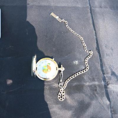 JOHN DEERE POCKET WATCH IN TIN CONTAINER