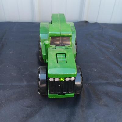 JOHN DEERE TOY FLASHLIGHT THAT SOUNDS LIKE A TRACTOR AND AN EXTRA LARGE PENCIL