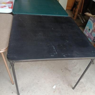 3 FOLDING CARD TABLES