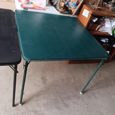 3 FOLDING CARD TABLES