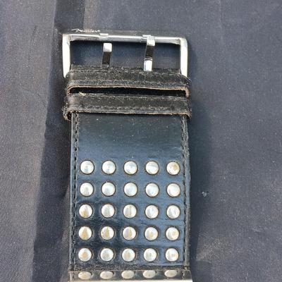 FENDER WATCH WITH LEATHER BAND AND 2002 DISNEY LIMITED EDITION WATCHES