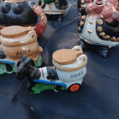 VERY CUTE MARIACHI FIGURES FROM MEXICO AND 2 ASH DONKEYS
