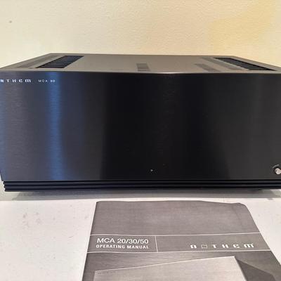 Anthem MCA 20 Stereo Power Amplifier – 200W x 2, Made in Canada, w/ Manual & Power Cord