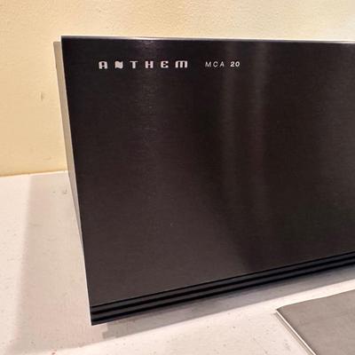 Anthem MCA 20 Stereo Power Amplifier – 200W x 2, Made in Canada, w/ Manual & Power Cord