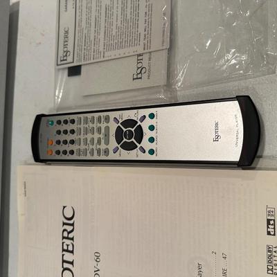 Esoteric DV-60 Universal Player – Audiophile SACD / CD / DVD Player – Remote & Manual Included