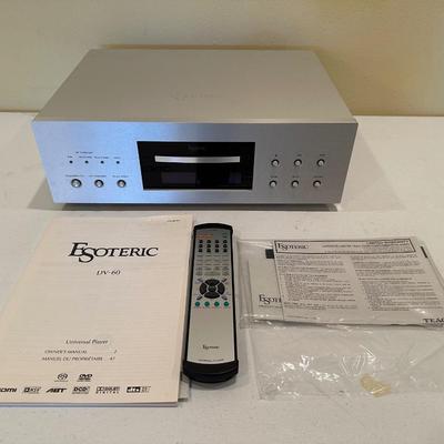 Esoteric DV-60 Universal Player – Audiophile SACD / CD / DVD Player – Remote & Manual Included
