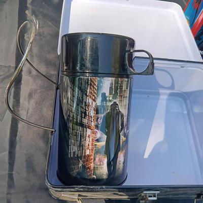 WATCHMAN & ACUITY HERO TIN LUNCH BOXES WITH THERMOSES