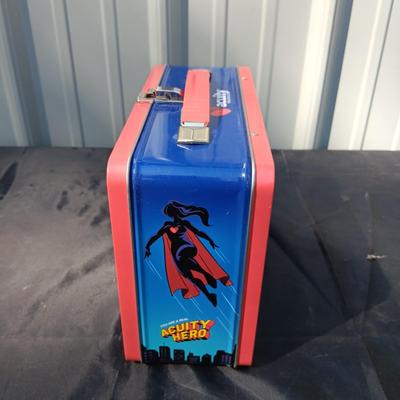 WATCHMAN & ACUITY HERO TIN LUNCH BOXES WITH THERMOSES
