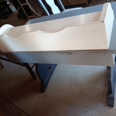 PAINTED DESK WITH CHAIR