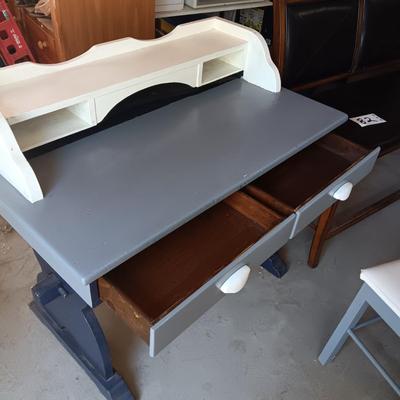 PAINTED DESK WITH CHAIR