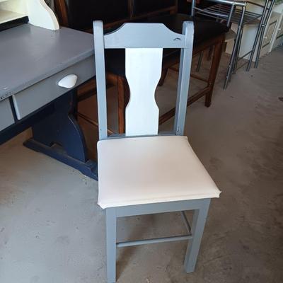 PAINTED DESK WITH CHAIR