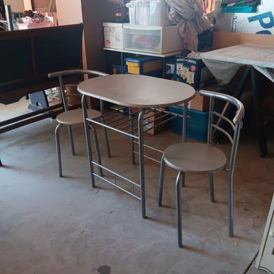 PERFECT FOR SMALL SPACES, 2 PERSON TABLE WITH 2 CHAIRS