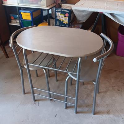 PERFECT FOR SMALL SPACES, 2 PERSON TABLE WITH 2 CHAIRS
