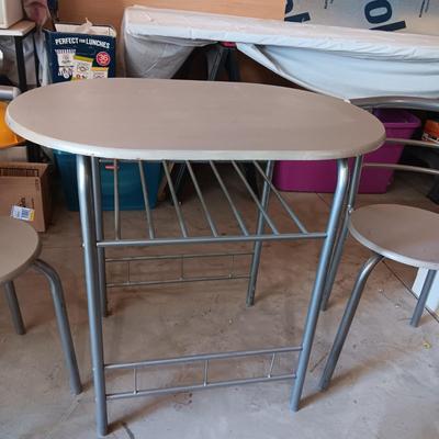 PERFECT FOR SMALL SPACES, 2 PERSON TABLE WITH 2 CHAIRS