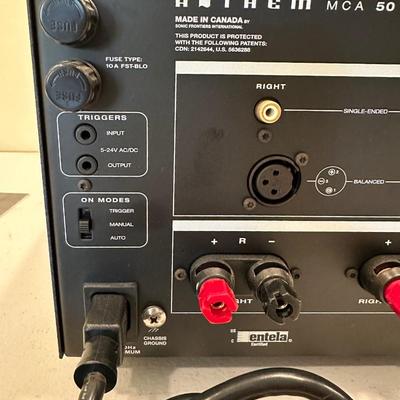 Anthem MCA 50 Power Amplifier – 225W per Channel – Audiophile Home Theater Amp