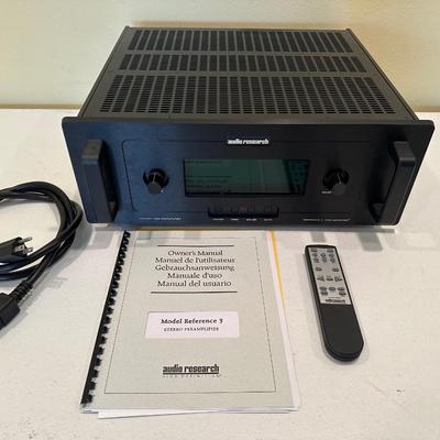 Audio Research Reference 3 Tube Preamplifier – With Remote, Manual & Power Cord