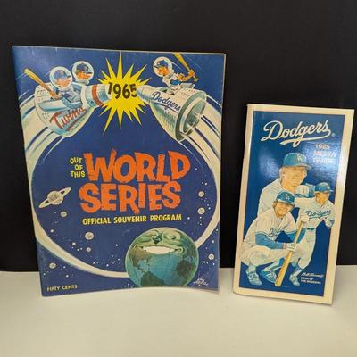 1965 Out Of This World Series Official Souvenir Program & 1985 Media Guide
