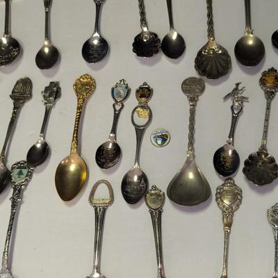 Collection Of Souvenir Spoons