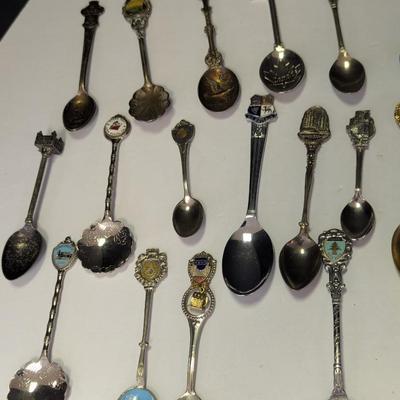 Collection Of Souvenir Spoons