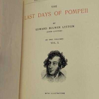 Vintage Books Last Days Of Pompeii 1904