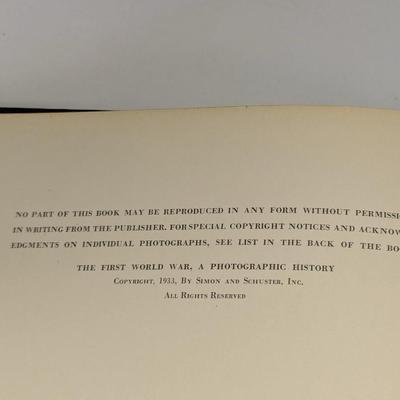 The First World War Photographic History 1933