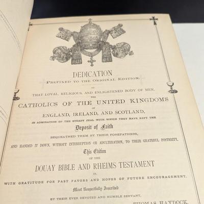 Douay Bible And Rheims Testament Thomas Haydock