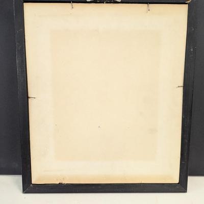 Framed Art Resin in Relief Birds on a Branch Matches the Soapstone Carving in Lot #405