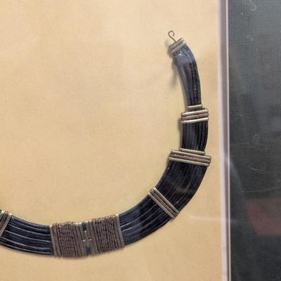Framed Alexis Kirk Style Egyptian Bib Necklace