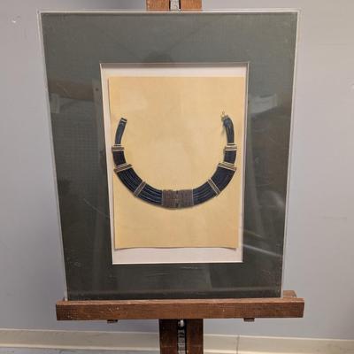 Framed Alexis Kirk Style Egyptian Bib Necklace