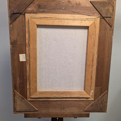 Vintage Framed Art on Canvas “Götterdämmerung” in Classical Gilded Frame
