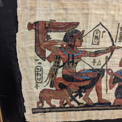 Hand Painted Egyptian Mural Papyrus