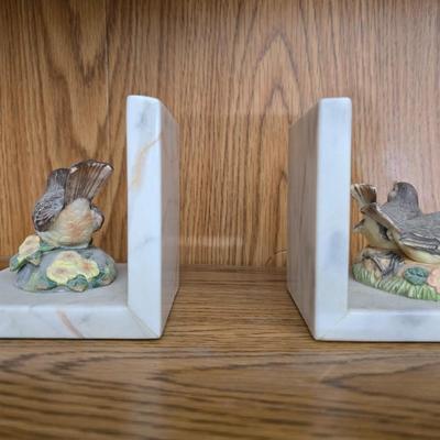 Ceramic and porcelain Sparrows - book ends - trinket boxes - and a welcome to our home wall plaque