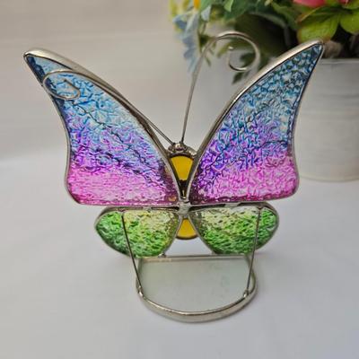 Butterfly brooch pins, necklace, keychain, windchimes, flower bouquet and more