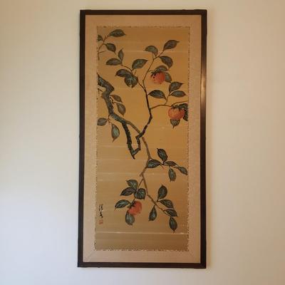 Framed Hand Painted Silk Screen (PB-KD)