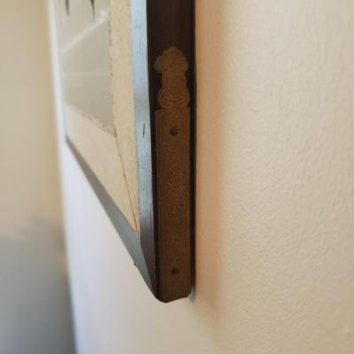 Framed Hand Painted Silk Screen (PB-KD)