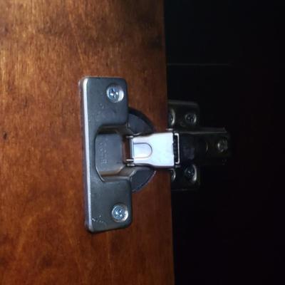 Two Toned Wooden Dresser with Mirror and Glass Top (PB-KD)