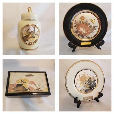 The Art of Chokin Music Box, Plates & Ginger Jar - Includes Limited Edition (PB-KD)