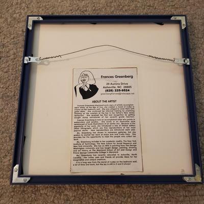 "Waiting" & "Sleeping Arrangements With Cats" by F. Greenberg - Signed & Numbered Prints (PB-BM)