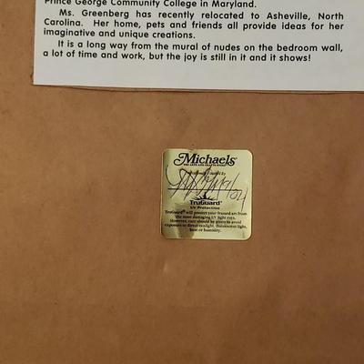 "Waiting" & "Sleeping Arrangements With Cats" by F. Greenberg - Signed & Numbered Prints (PB-BM)