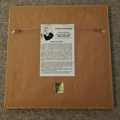 "Waiting" & "Sleeping Arrangements With Cats" by F. Greenberg - Signed & Numbered Prints (PB-BM)