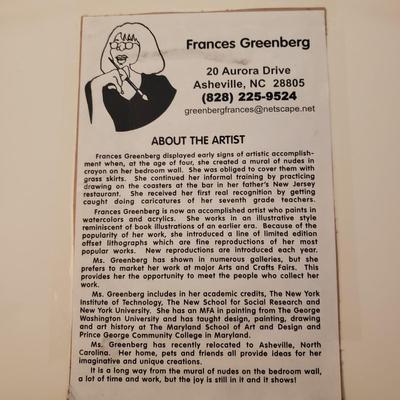 "Waiting" & "Sleeping Arrangements With Cats" by F. Greenberg - Signed & Numbered Prints (PB-BM)