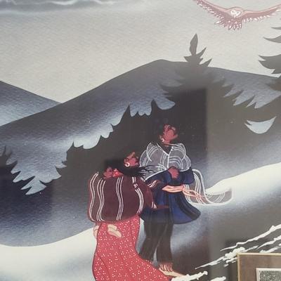 Cherokee Artist Ron Mitchell Three Signed/Numbered Prints (LR-KD)