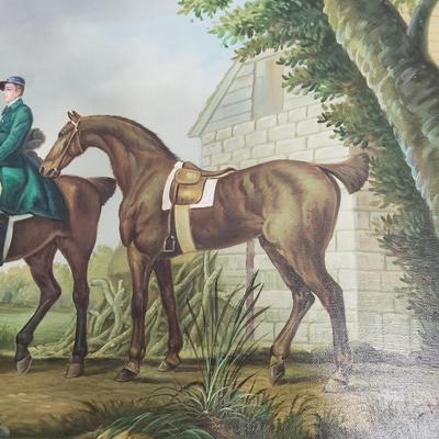 L. Lalson's Equestrian Oil Painting (GB-KD)