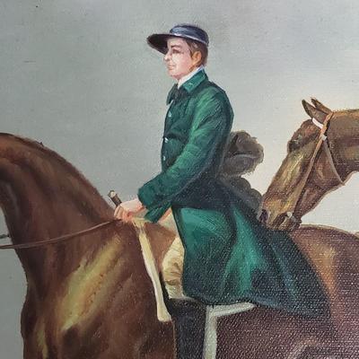 L. Lalson's Equestrian Oil Painting (GB-KD)