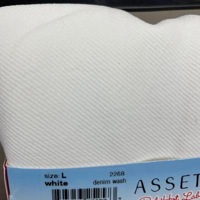 Assets by Spanx Denim Wash White Leggings Large