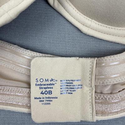 Soma Bra New 40B Strapless/Halter Bra