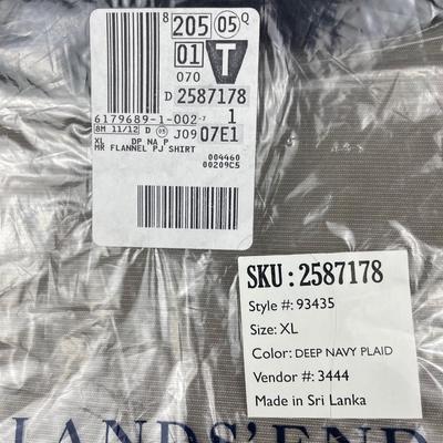 Men’s Land’s End Flannel PJ Shirt XLT 46-48
