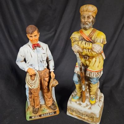 Lot of 2 Empty Whiskey Bottles Including Lionstone