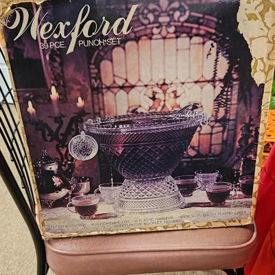 Vintage Wexford 39 Piece Punchbowl Set