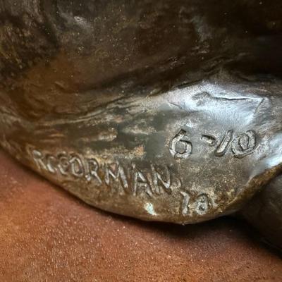 Fabulous RC Gorman Bronze Signed Pueblo Woman - 21” Tall